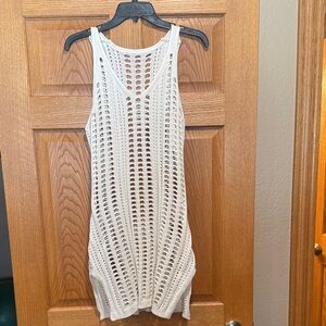 White swim coverup dress